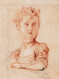 Watteau, Buste de jeune fille, 1717