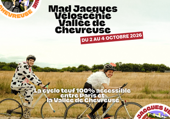 MAD Jacques entre Paris et la vall&eacute;e de Chevreuse, du 2 au 4 octobre, cyclo teuf 100% accessible
