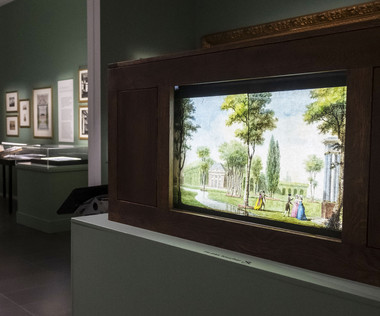 Vue d'un &eacute;cran, montrant le d&eacute;roul&eacute; du dessin de Carmontelle