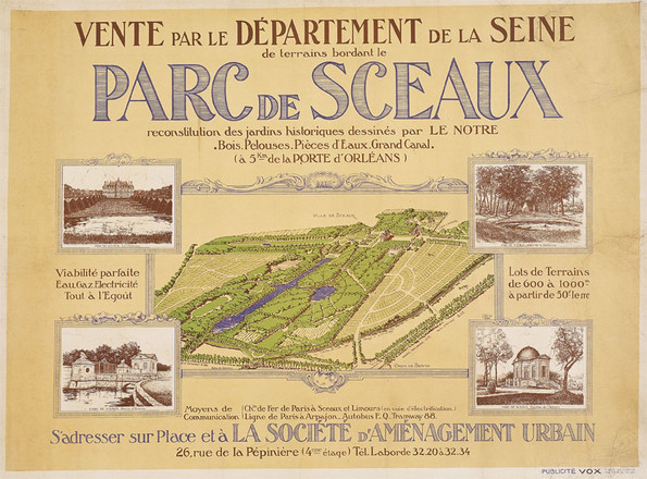 Lotissements du parc de Sceaux, 1925